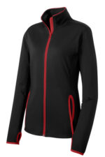 Sport-Tek® Women's Sport-Wick® Stretch Contrast Full-Zip Jacket