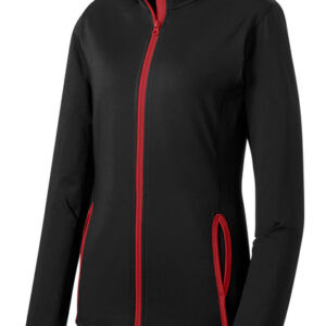 Sport-Tek® Women's Sport-Wick® Stretch Contrast Full-Zip Jacket
